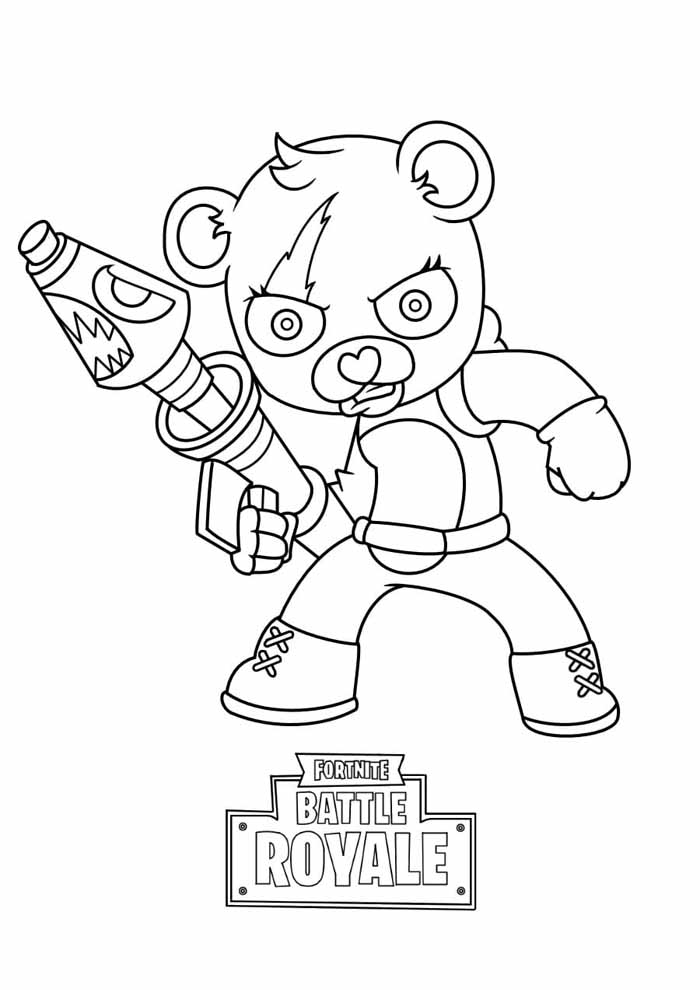 Colorindo o Aventureiro Cuddle Team Leader de Fortnite