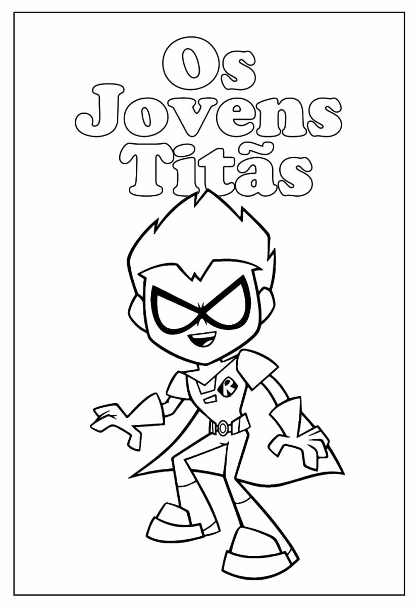 Colorindo o Dinâmico Líder dos Jovens Titãs