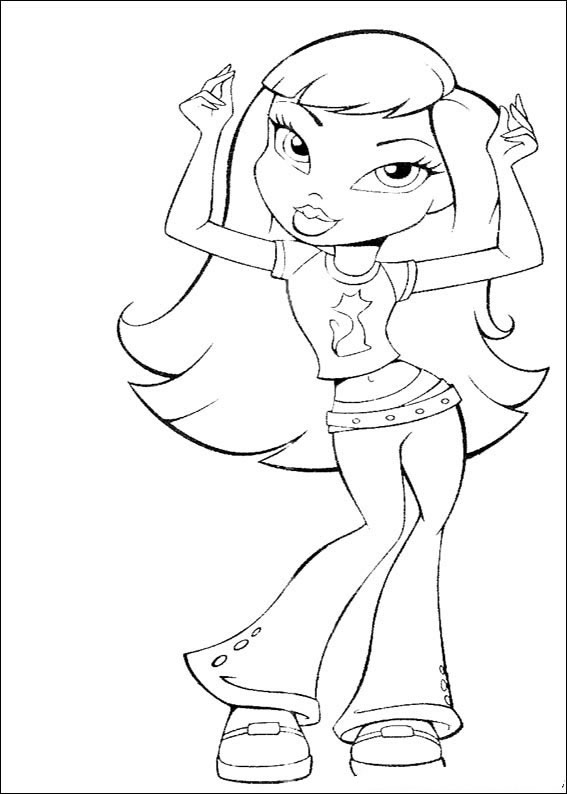 Colorindo a Diva Bratz