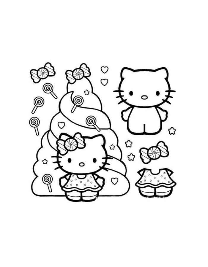 Colorindo a Doce Aventura de Hello Kitty