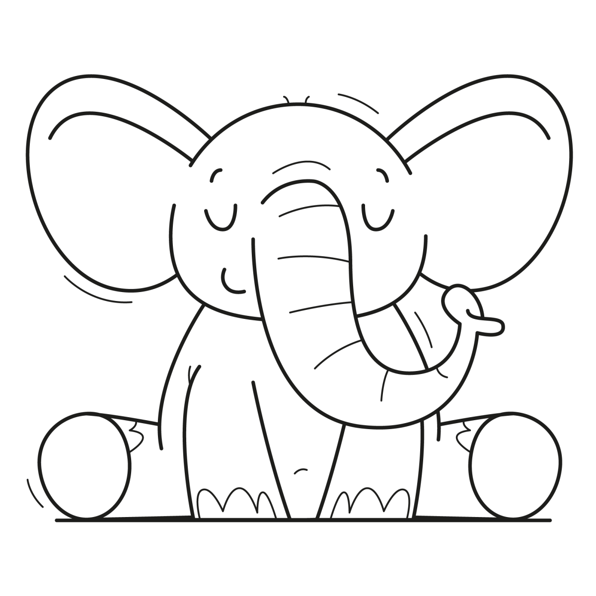 Colorindo o Elefante Sereno