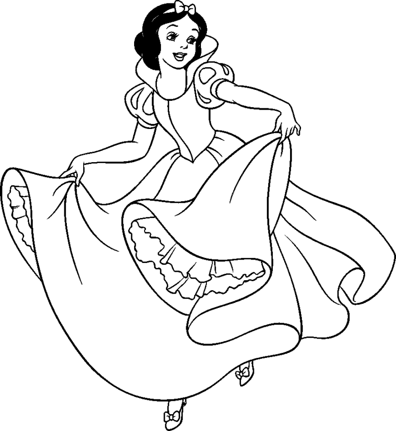 Colorindo a Elegância de Branca de Neve