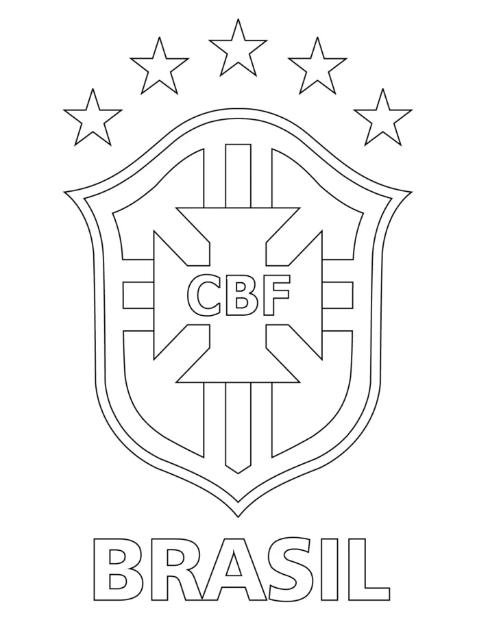 Colorindo o Emblema da Seleção Brasileira