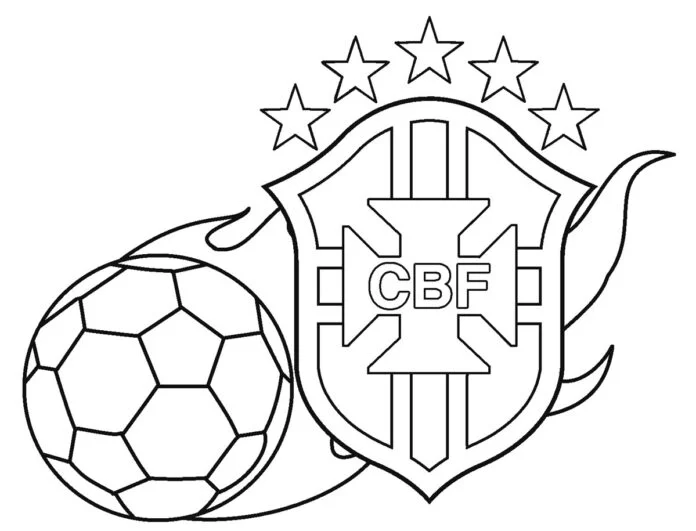 Colorindo a Paixão: Escudo da Seleção Brasileira