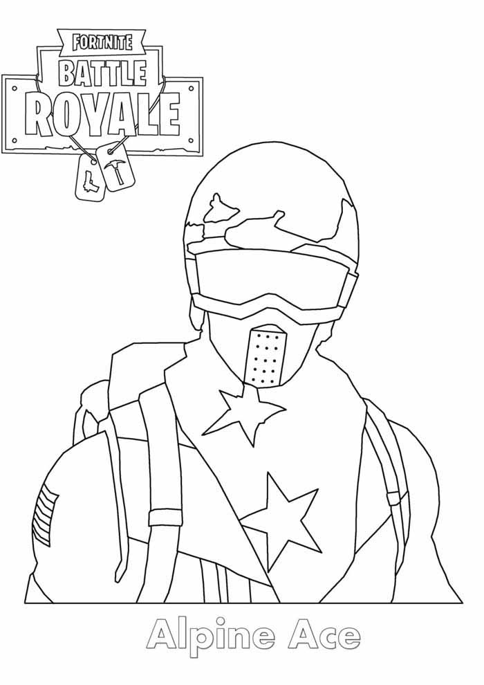 Colorindo o Espírito de Alpine Ace em Fortnite