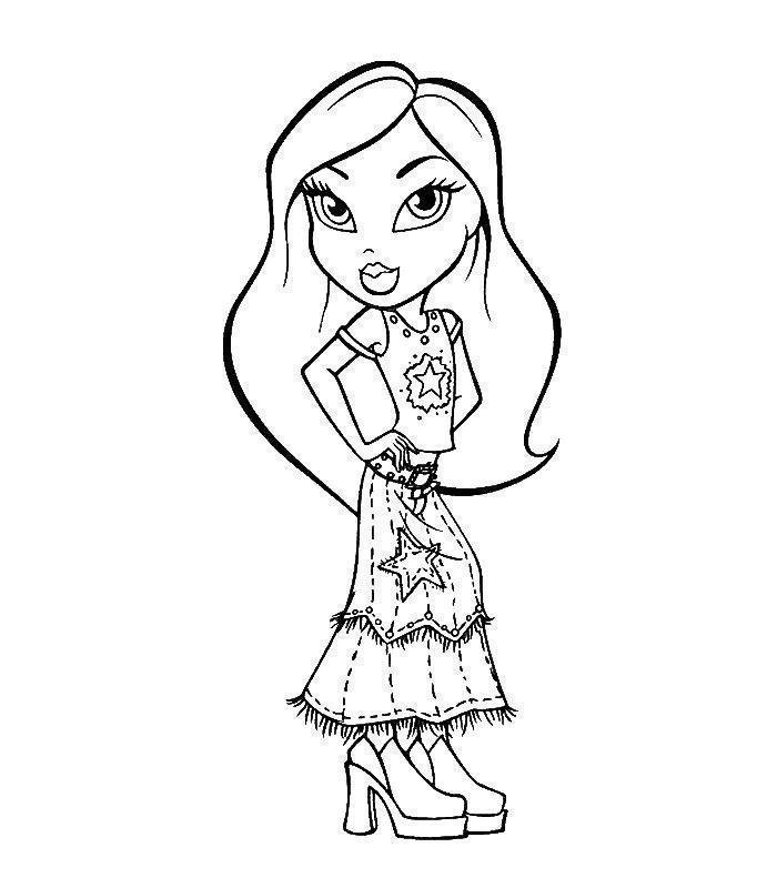 Colorindo Estilo Bratz