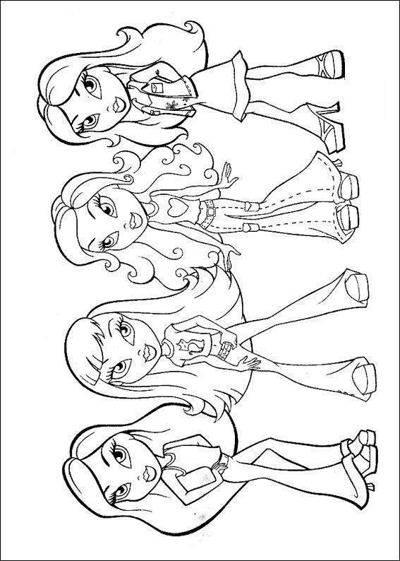 Colorindo as Estilosas Bratz