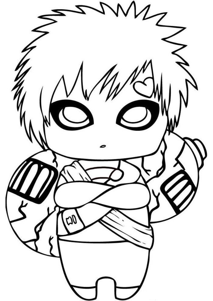 Colorindo Gaara: O Ninja de Areia