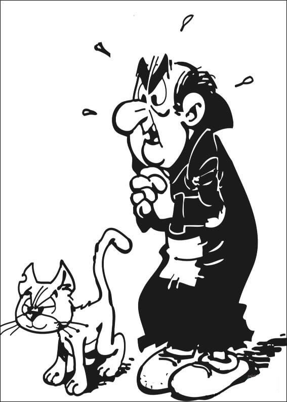 Colorindo Gargamel e Azrael: Uma Aventura dos Smurfs