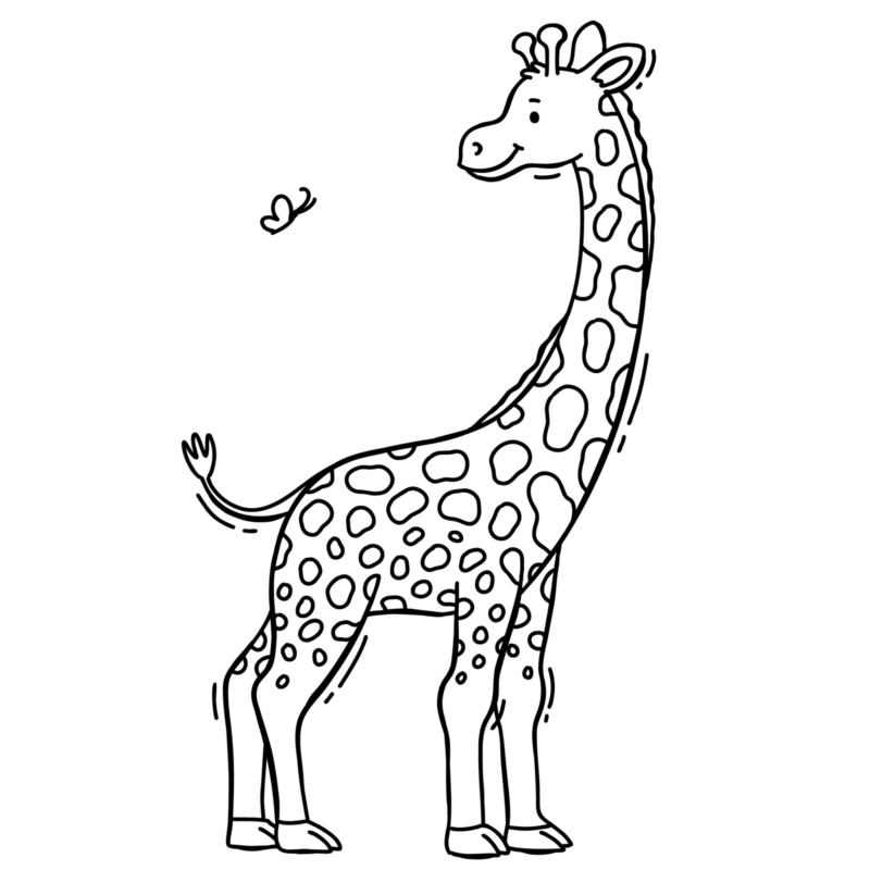 Colorindo a Girafa Encantada