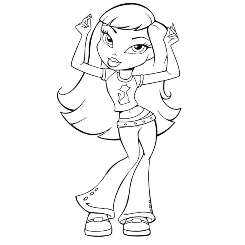 Colorindo a Glamour das Bratz