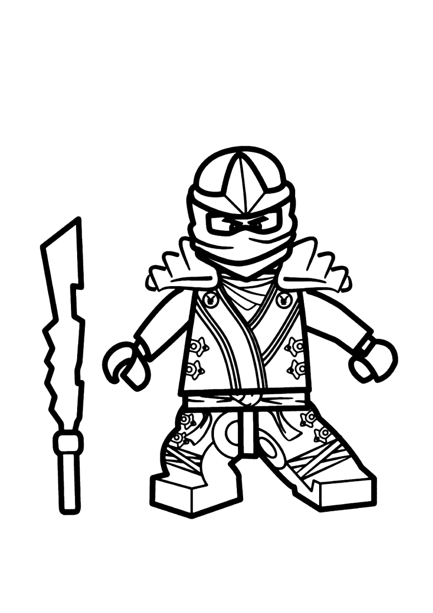 Colorindo o Guerreiro Ninja LEGO