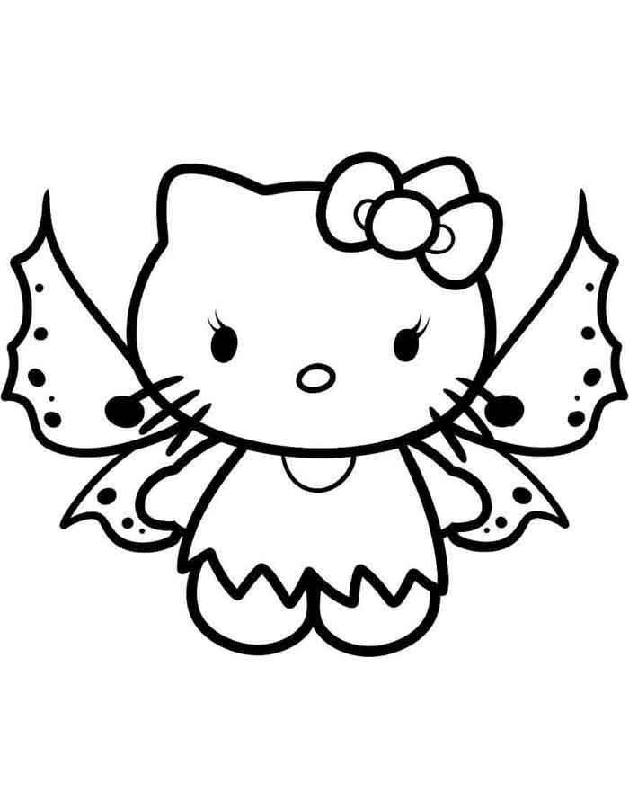 Colorindo a Hello Kitty Fada Encantada