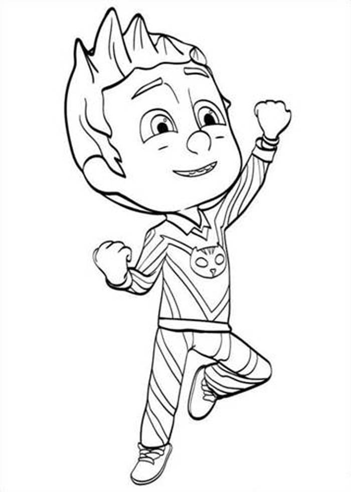 Colorindo o Herói Felino dos PJ Masks