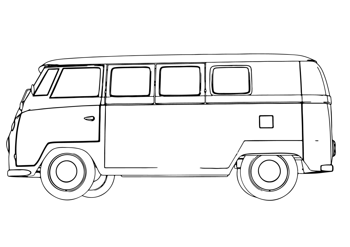 Colorindo a Clássica Kombi Vintage