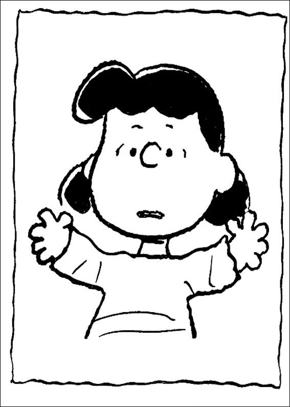 Colorindo a Lucy dos Peanuts