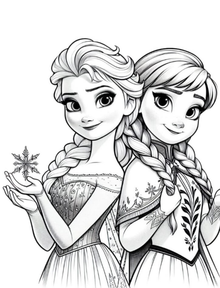 Colorindo a Magia de Frozen