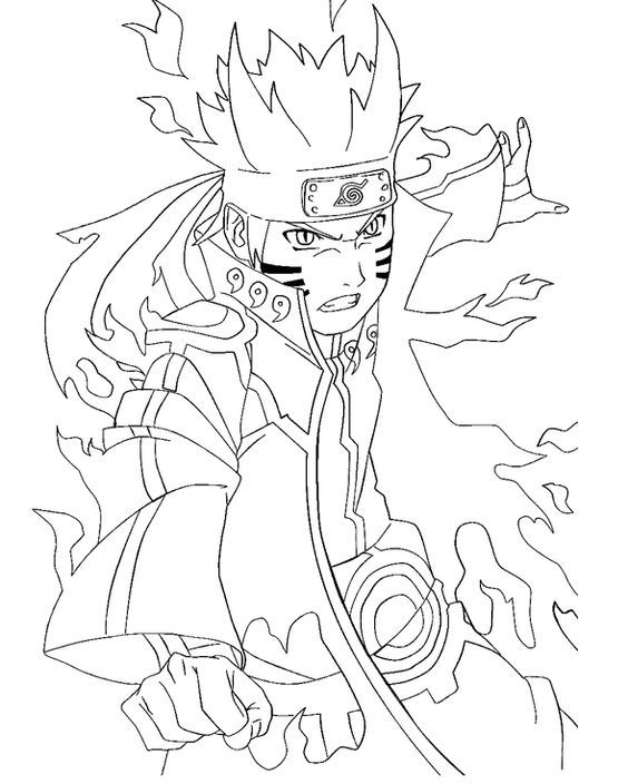 Colorindo Naruto em Modo Sábio