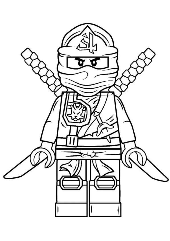 Colorindo o Ninja LEGO Ninjago