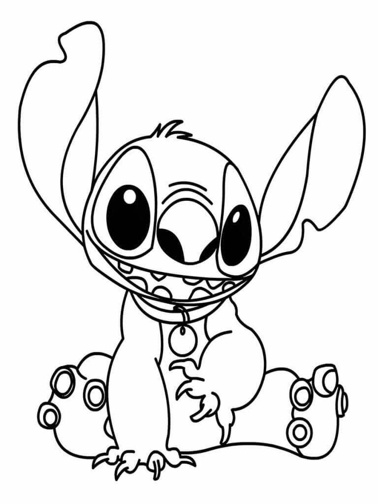 Colorindo o Adorável Stitch de Lilo & Stitch