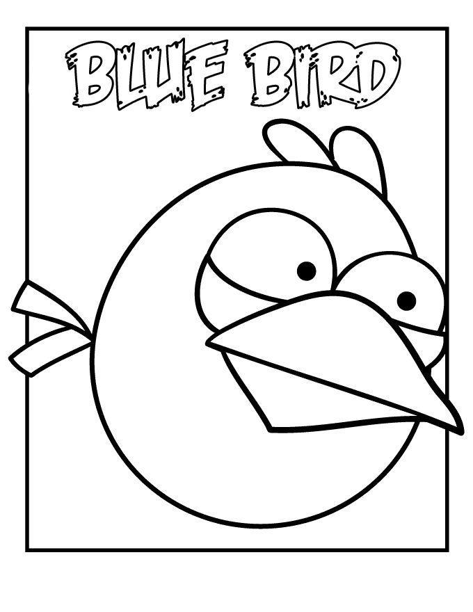 Colorindo o Blue Bird dos Angry Birds