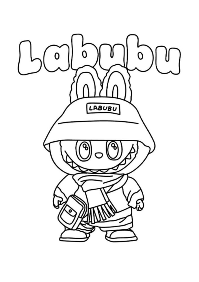 Colorindo o Charme de Labubu