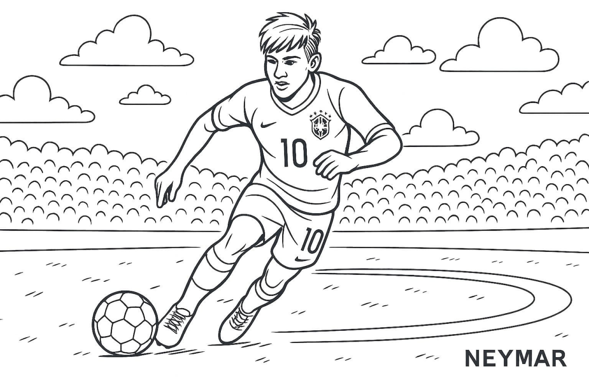 Colorindo o Craque Neymar