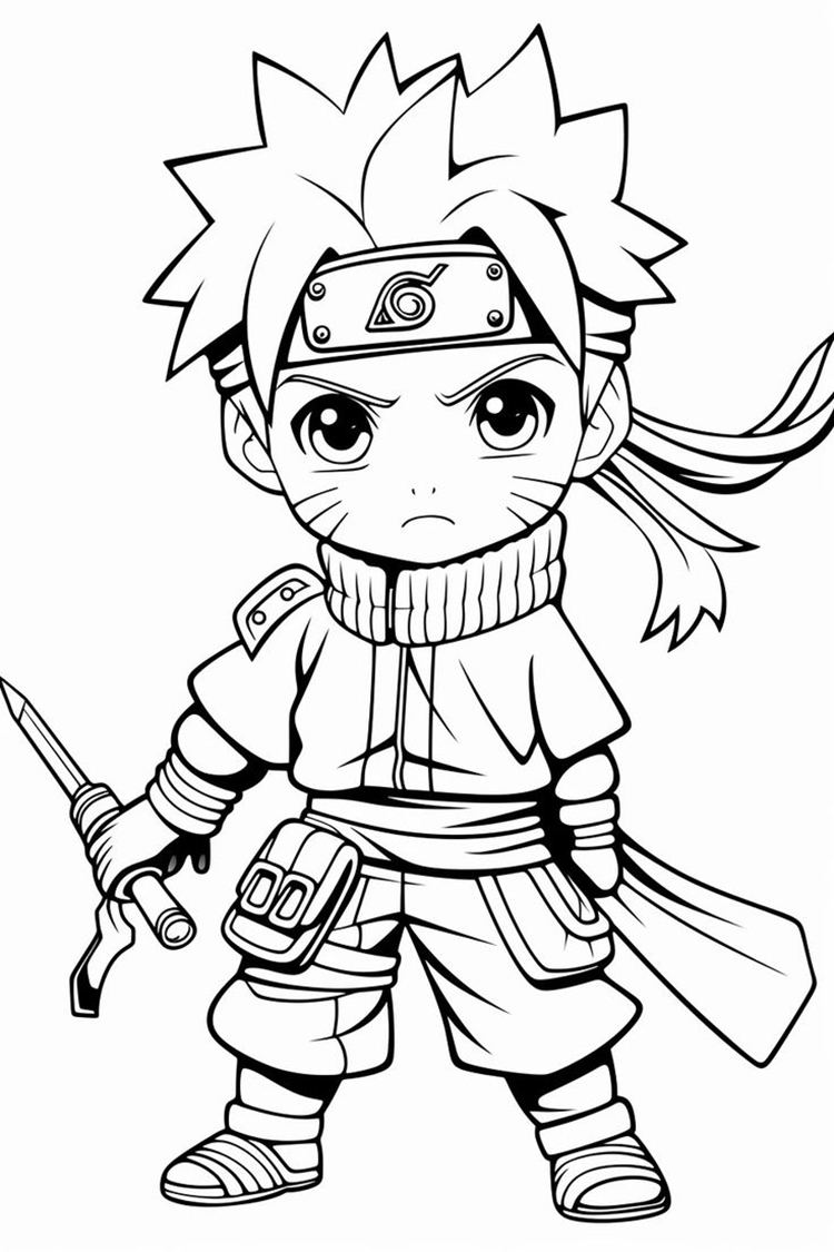 Colorindo o Espírito Ninja de Naruto