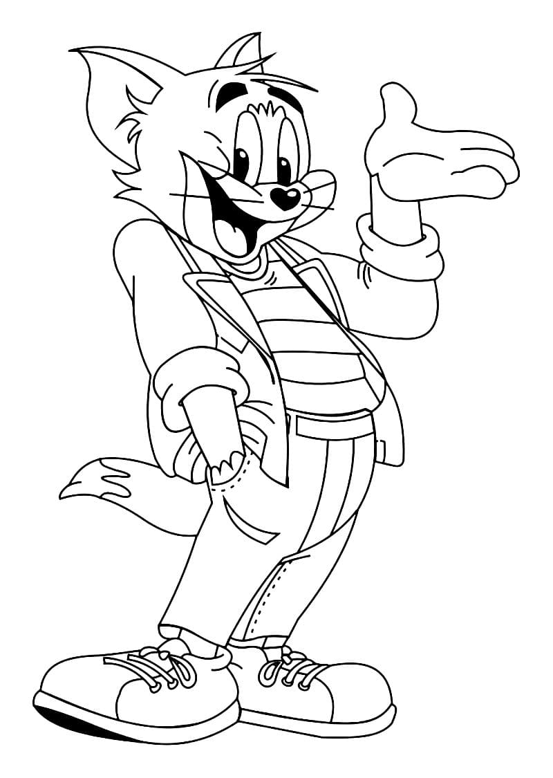 Colorindo o Estilo Descolado do Gato Famous