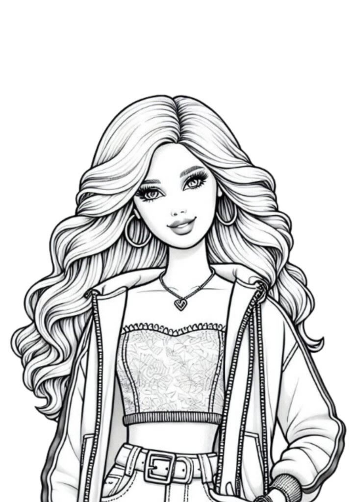 Colorindo o Estilo Icônico da Barbie