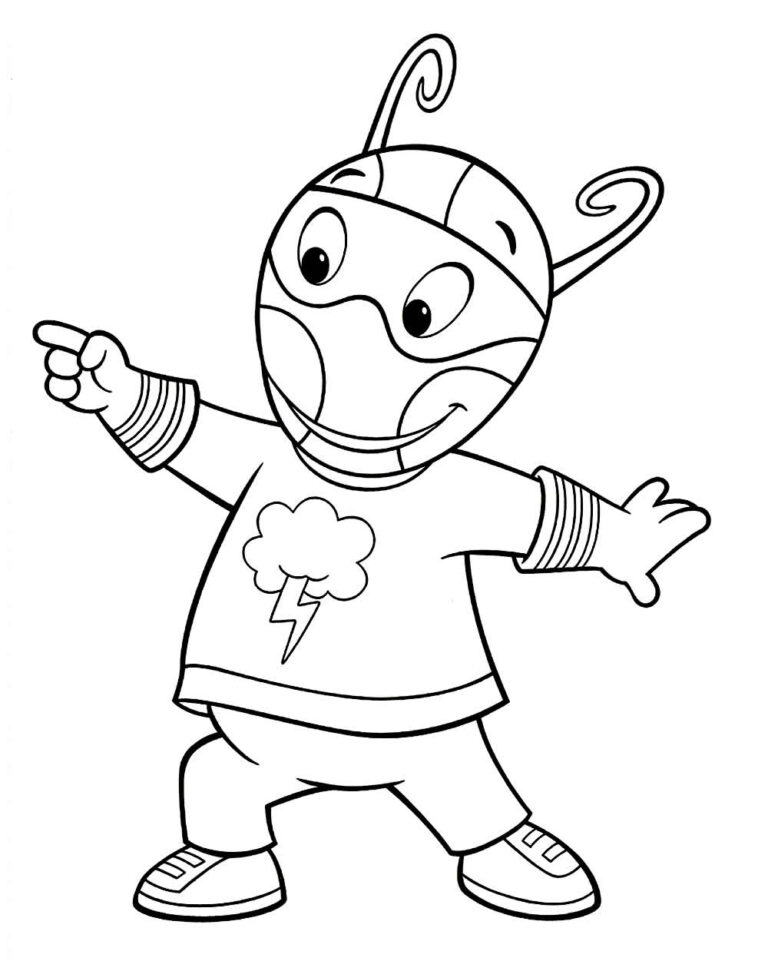 Colorindo o Mundo de Pablo dos Backyardigans