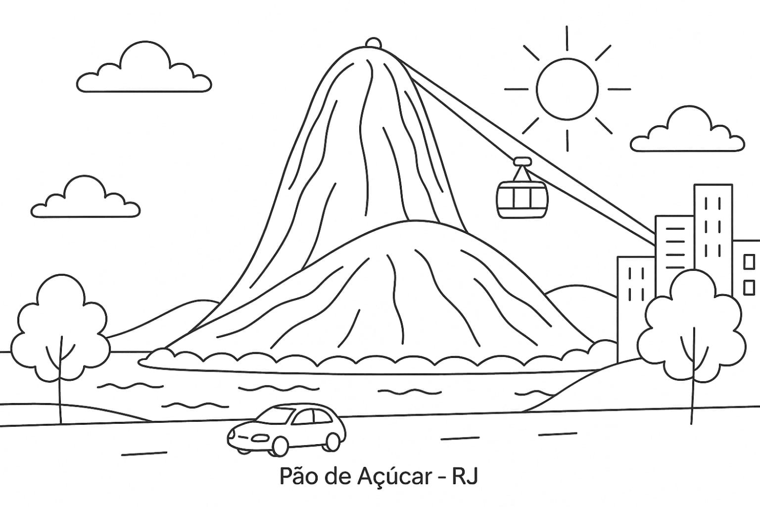 Colorindo o Pão de Açúcar