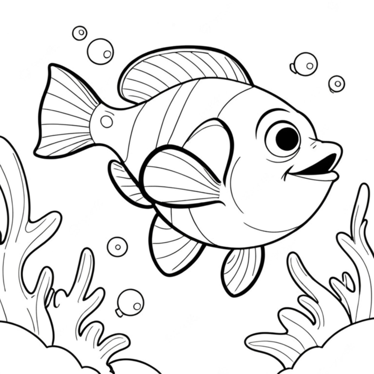 Colorindo o Peixe Clown