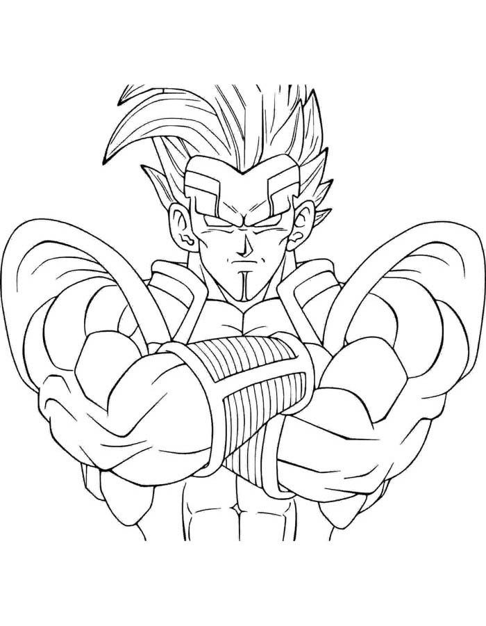 Colorindo o Poderoso Vegeta
