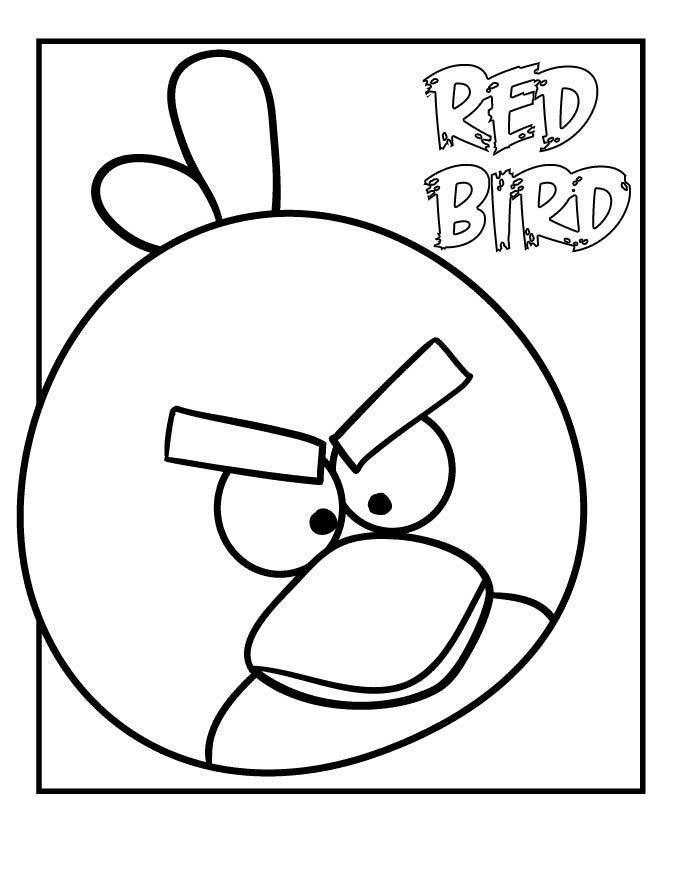 Colorindo o Red Bird dos Angry Birds
