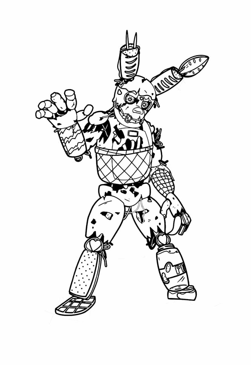 Colorindo o Twisted Bonnie