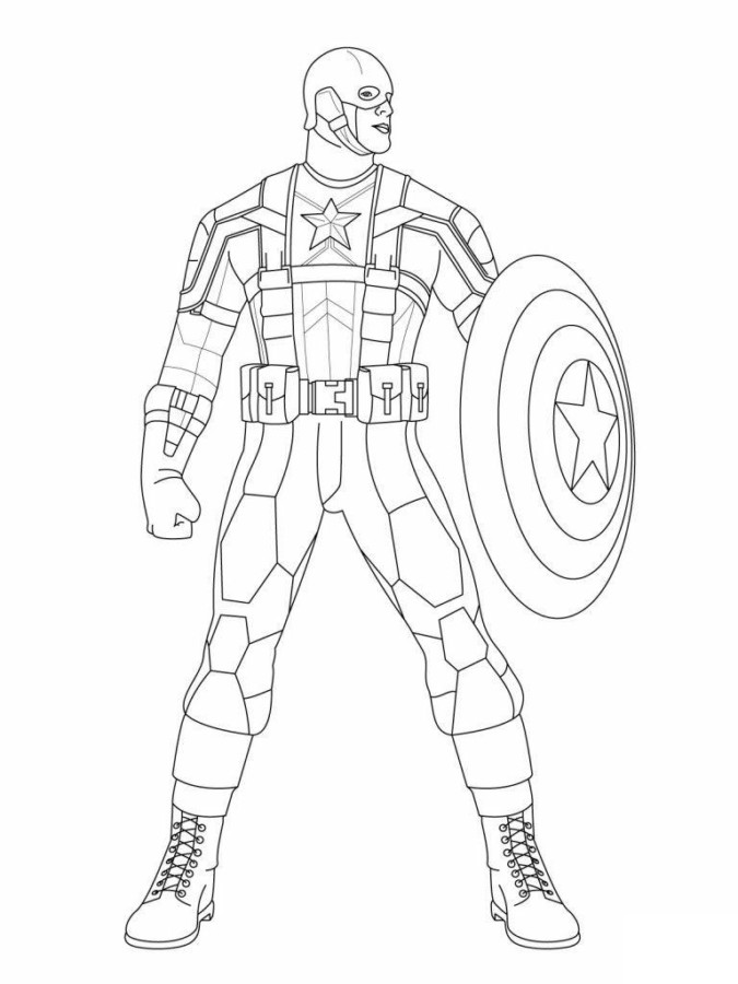 Colorindo o Valente Capitão América