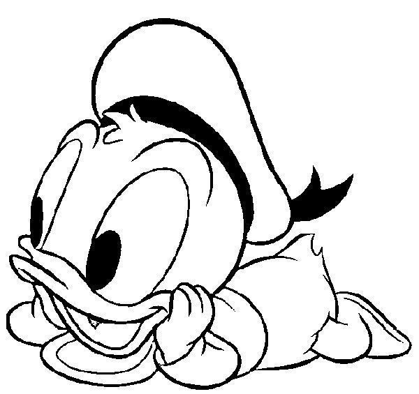 Colorindo o Charmoso Pato Donald Bebê