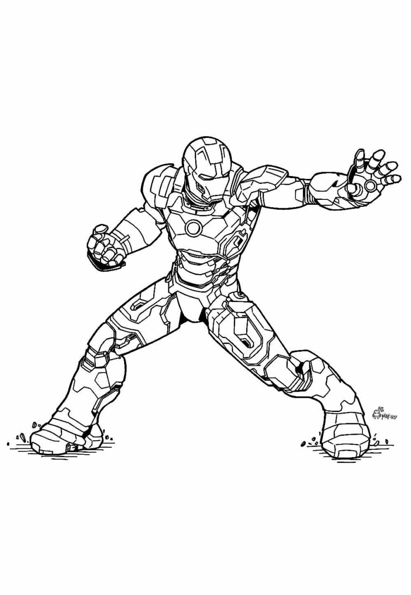 Colorindo o Poder do Homem de Ferro