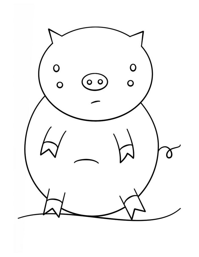 Colorindo o Porquinho Kawaii