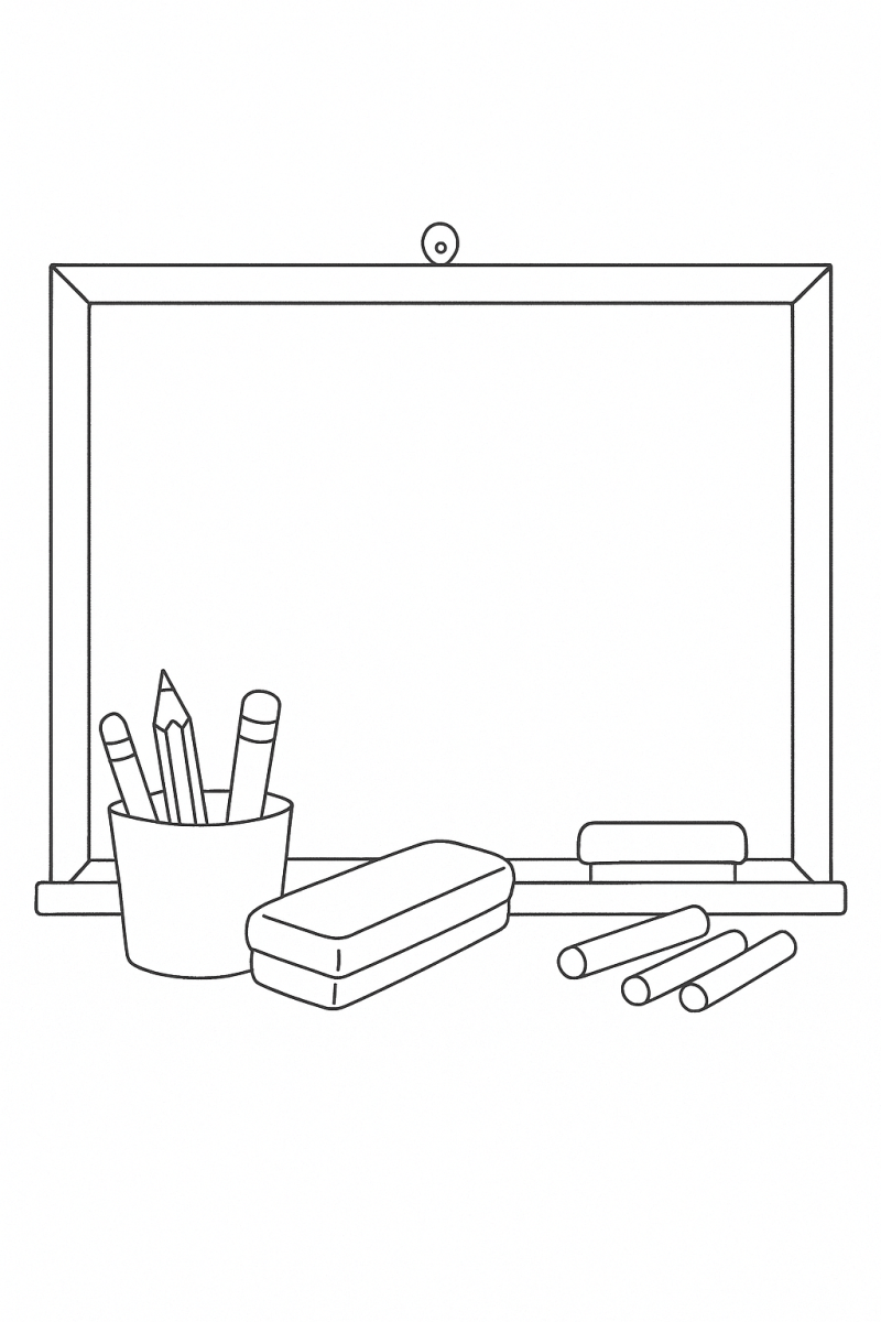 Colorindo o Quadro Negro da Sala de Aula