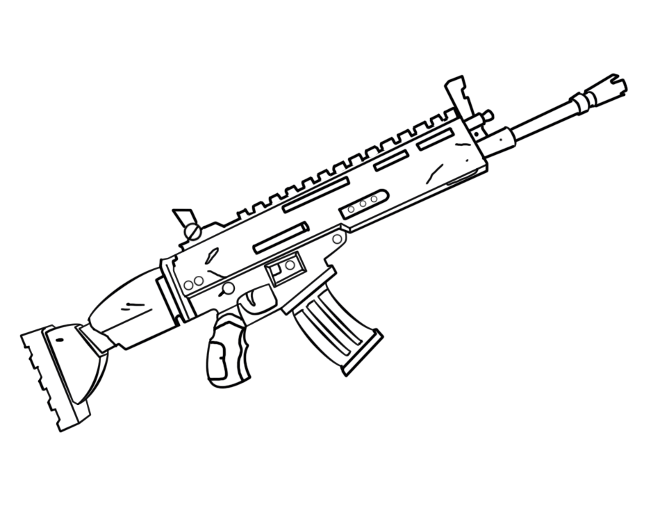 Colorindo o Icônico Rifle de Fortnite