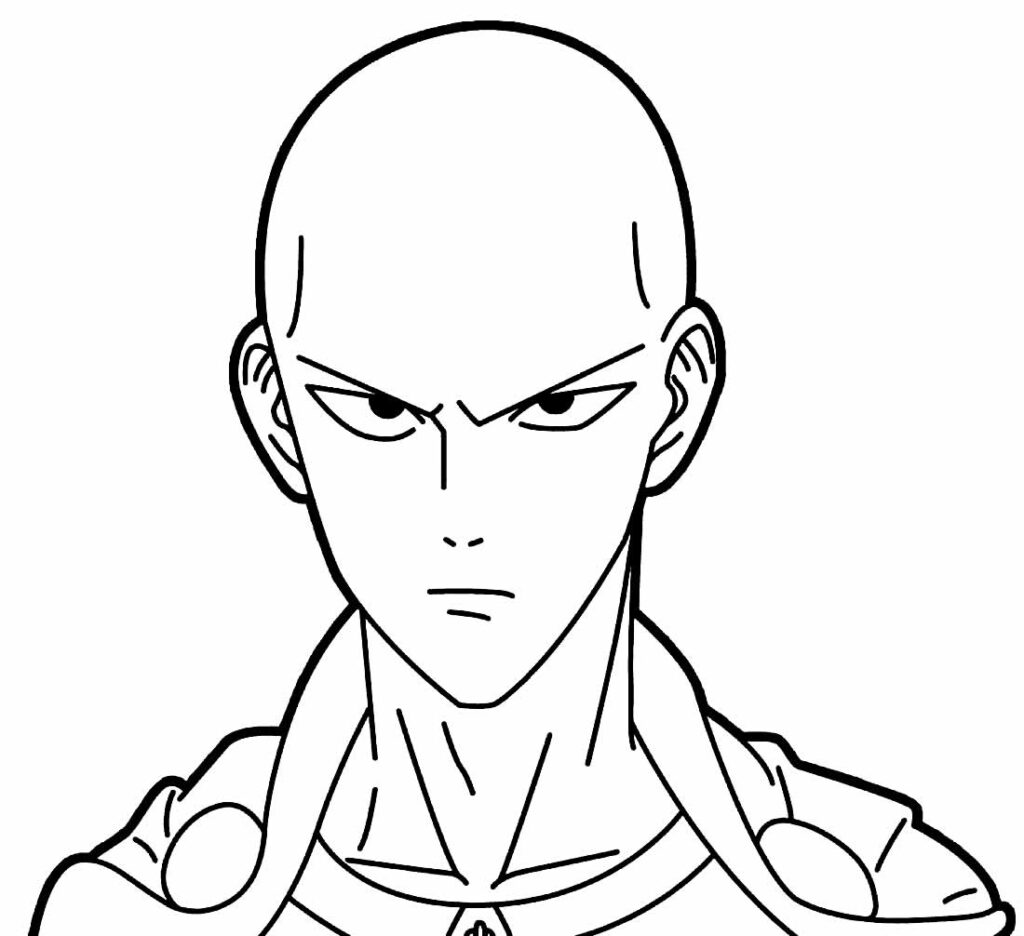 Colorindo Saitama: O Herói Pelado