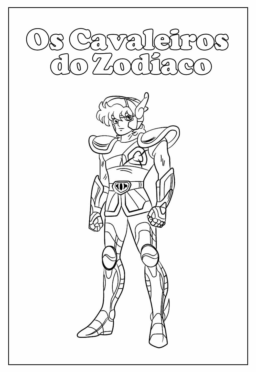 Colorindo Seiya: O Cavaleiro de Pégaso Brilha