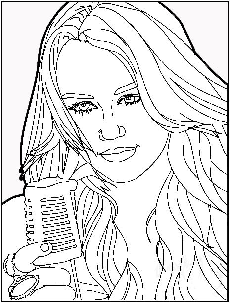 Colorindo o Show da Hannah Montana