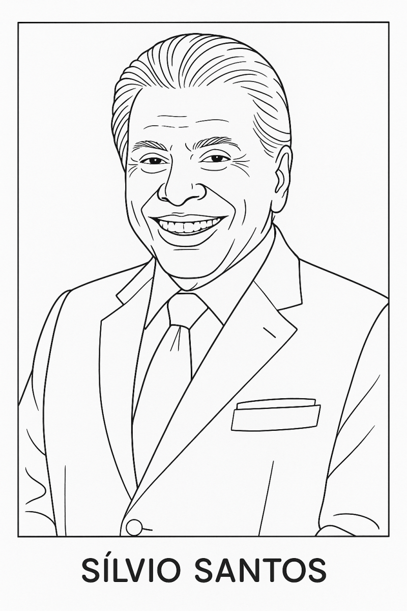 Colorindo Silvio Santos