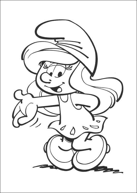 Colorindo a Smurfette: A Magia dos Smurfs