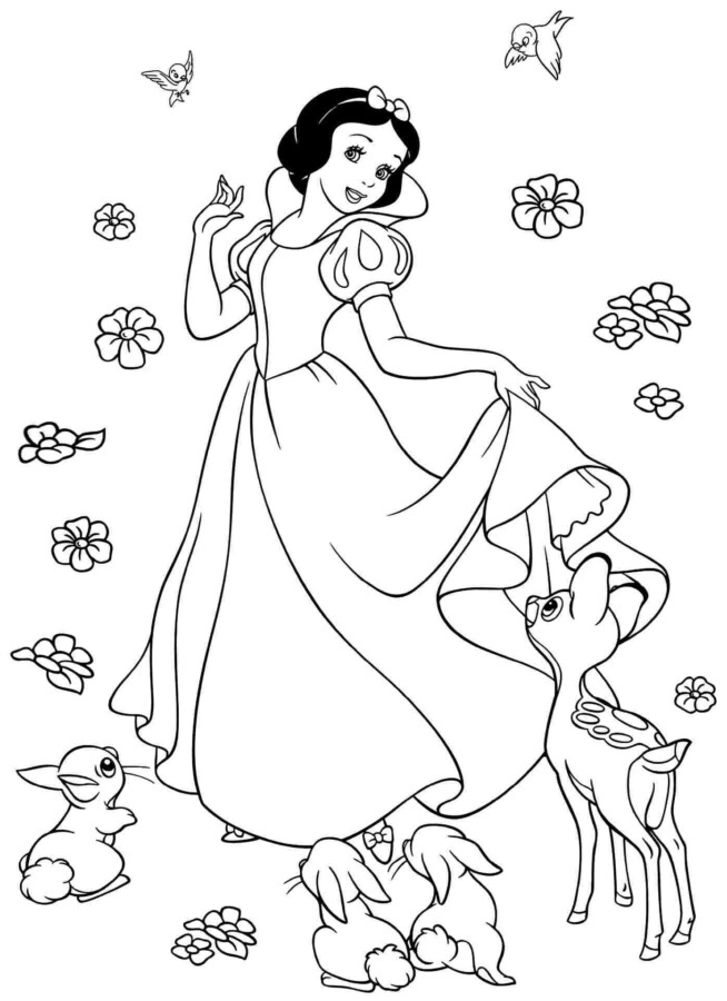 Colorindo Snow White em Harmonia com a Natureza