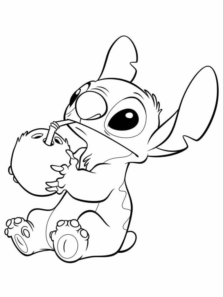 Colorindo Stitch: Aventura de Verão