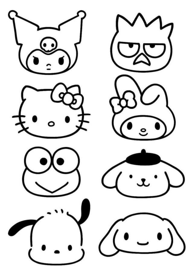 Colorindo a Turma da Hello Kitty e Amigos